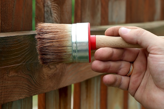 A Newly Stained Fence Will Update the Look of Your Property